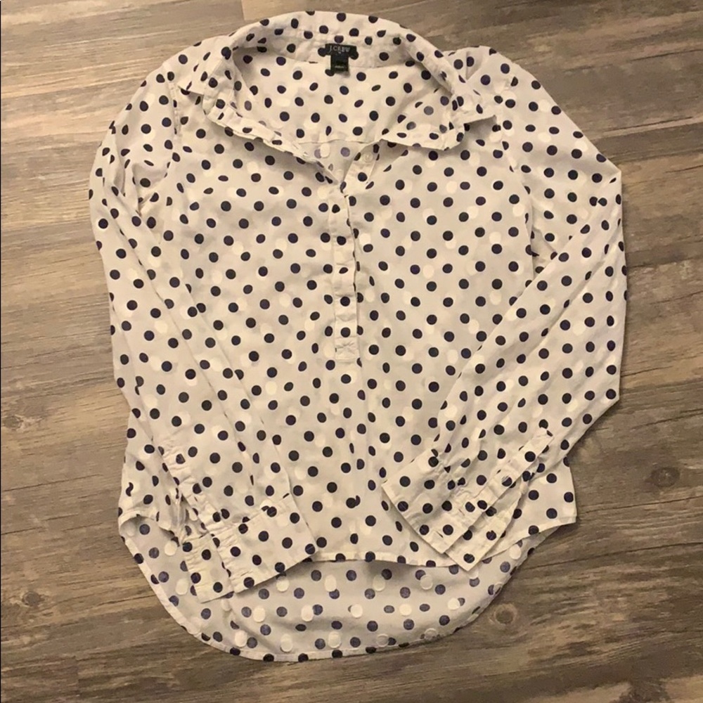 J Crew 1/2 button up